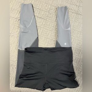 black/grey lululemon leggings 8